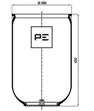 PE AUTOMOTIVE dėklas, pneumatinė pakaba 084.041-70A